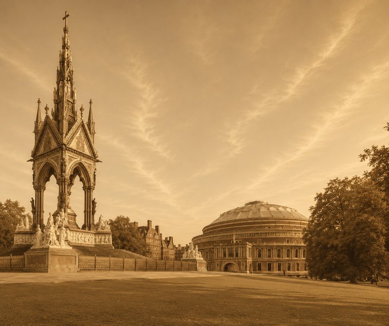 The Albert Memorial and the Royal Albert Hall